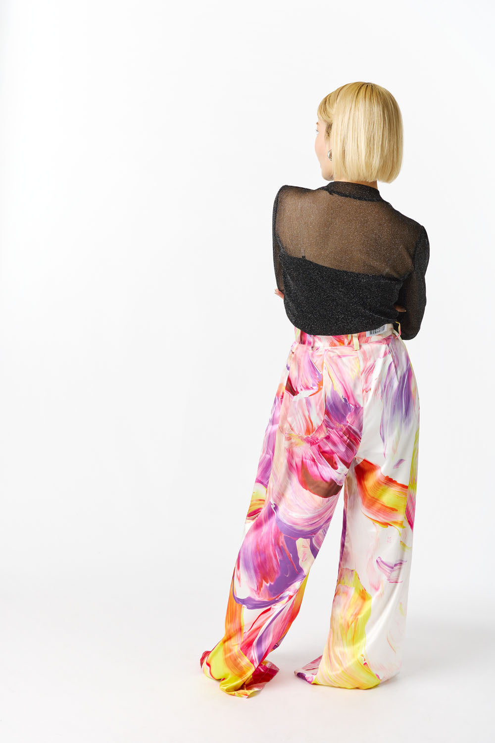 Wide Tucked Pants-fruit pool-