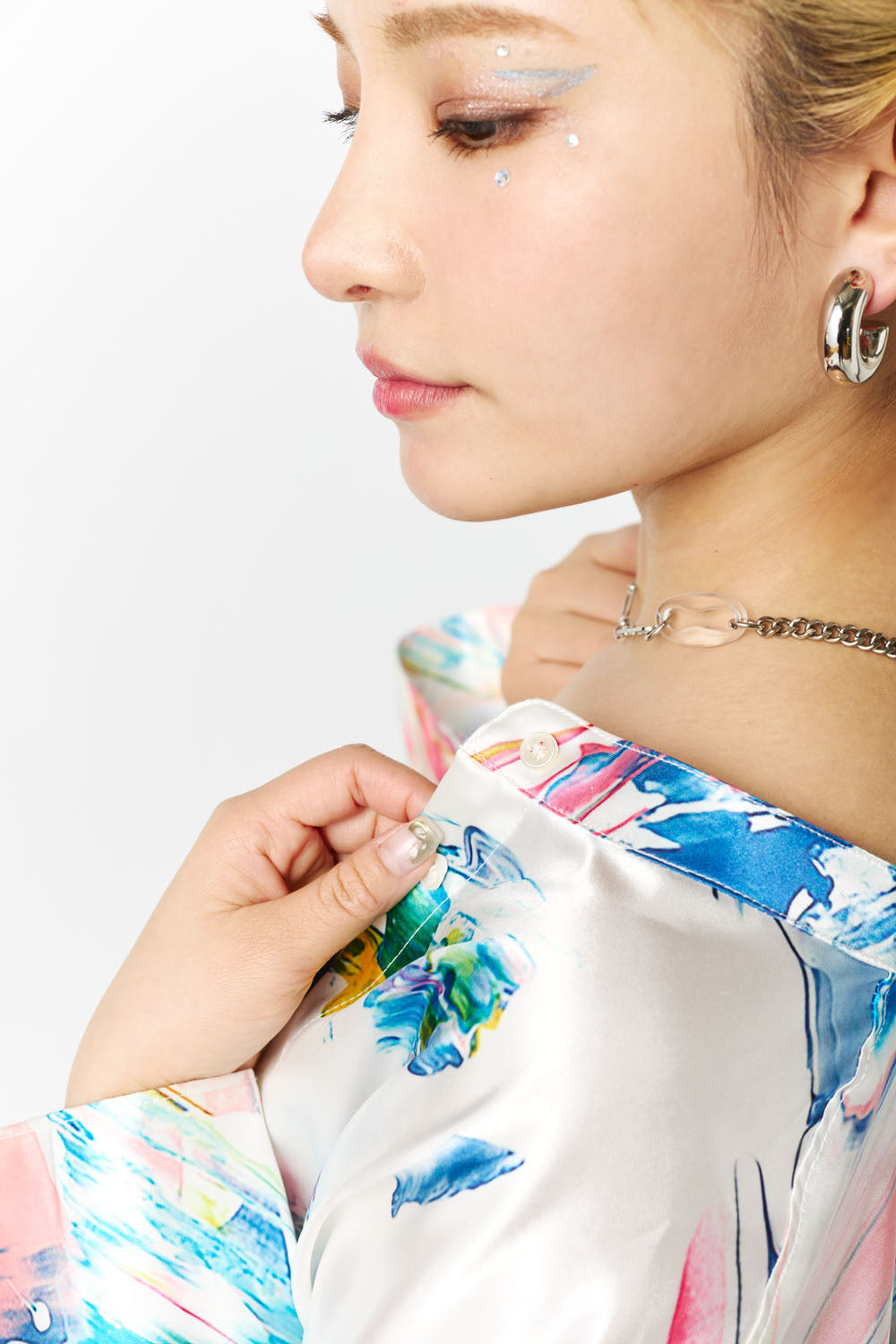 Side Slit Shirt-arctic-