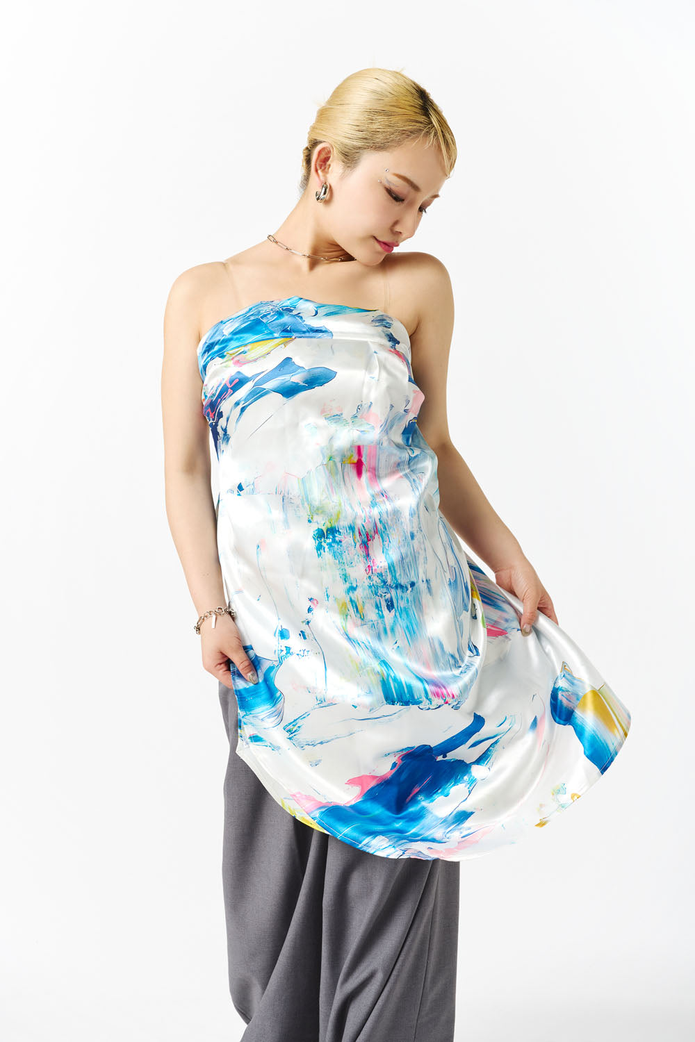 Side Slit Shirt-arctic-