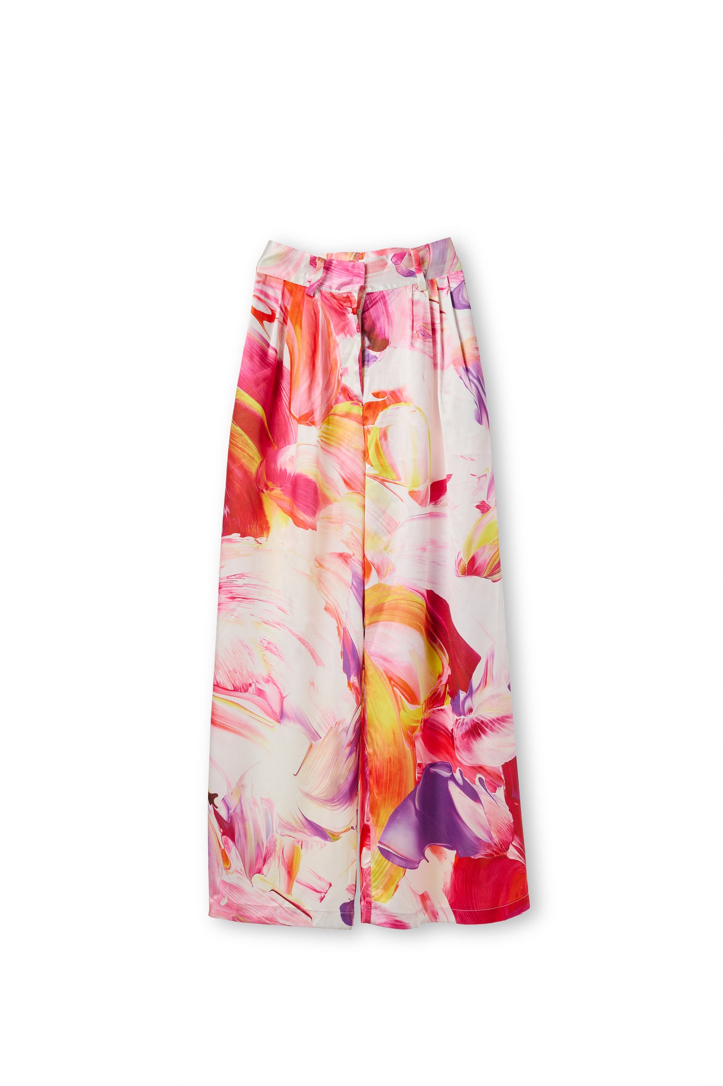 Wide Tucked Pants-fruit pool-